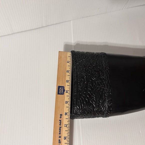 BOGS #52323 ANNE black tall waterproof rain boots women size 7 - Picture 13 of 13